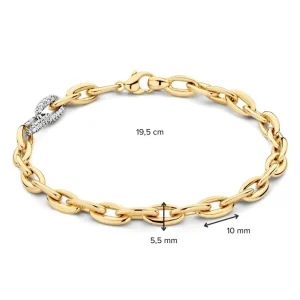 Armband bicolor briljant 0,50 crt.