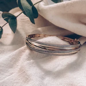 Armband bicolor briljant 1,03 crt.