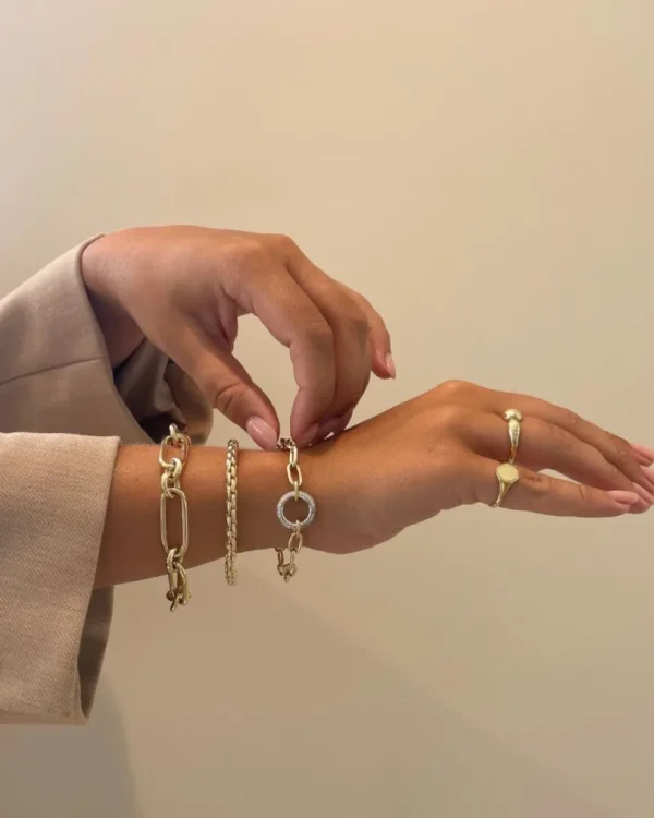Armband bicolor briljant 0,42 crt.