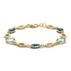 Armband geelgoud edelsteen