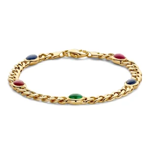 Armband geelgoud edelsteen