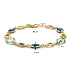 Armband geelgoud edelsteen