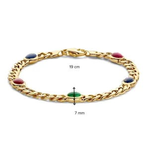 Armband geelgoud edelsteen