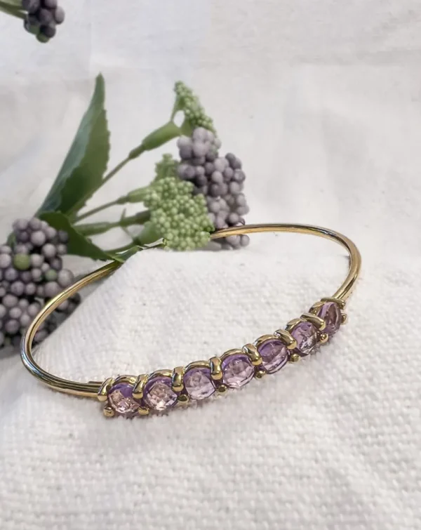 Armband geelgoud edelsteen