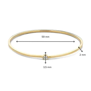 Armband geelgoud zirkonia