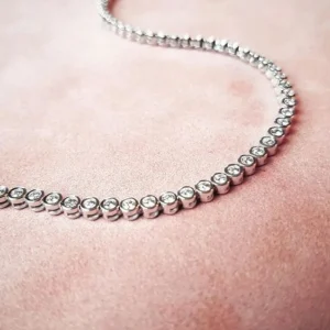 Armband witgoud briljant 1,00 crt.