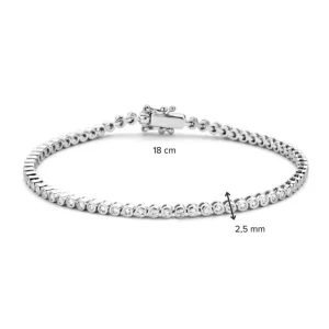 Armband witgoud briljant 1,00 crt.