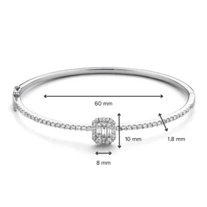 Armband witgoud briljant 1,18 crt.