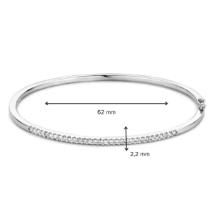 Armband witgoud briljant 0,51 crt.