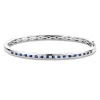 Armband witgoud briljant/saffier