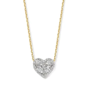Collier bicolor briljant 0,50 crt.
