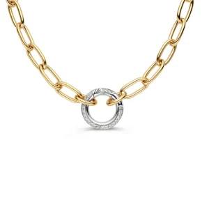 Collier bicolor briljant 0,42 crt.