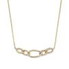 Collier geelgoud briljant 0,36 crt.