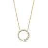 Collier geelgoud briljant 0,50 crt.