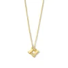 Collier geelgoud briljant 0,04 crt.