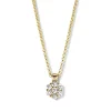 Collier geelgoud briljant 0,20 crt.