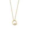 Collier geelgoud briljant 0,03 crt.