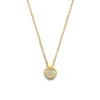 CP117184 Gouden ketting met harthanger met diamant