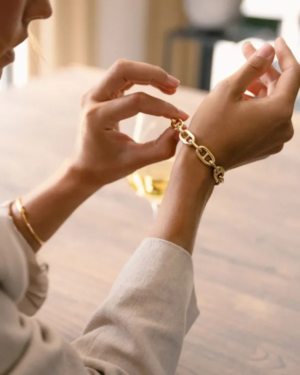 Geelgouden armband met Gucci-schakel | Excellent Jewelry