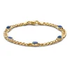 Geelgouden armband met Saffier – AT138133 | Excellent Jewelry