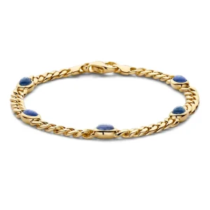 Geelgouden armband met Saffier – AT138133 | Excellent Jewelry