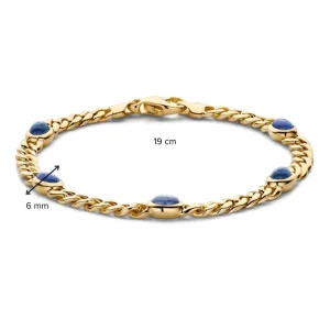 Geelgouden armband met Saffier – AT138133 | Excellent Jewelry