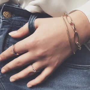 Geelgouden schakelarmband | Gouden armbanden | Excellent Jewelry