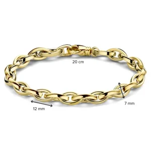 Geelgouden schakelarmband | Gouden armbanden | Excellent Jewelry
