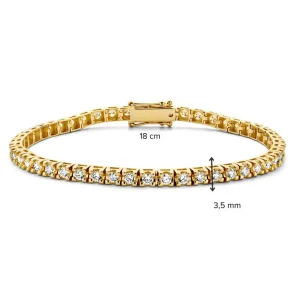 Geelgouden tennisarmband 3,00 crt. AG117206