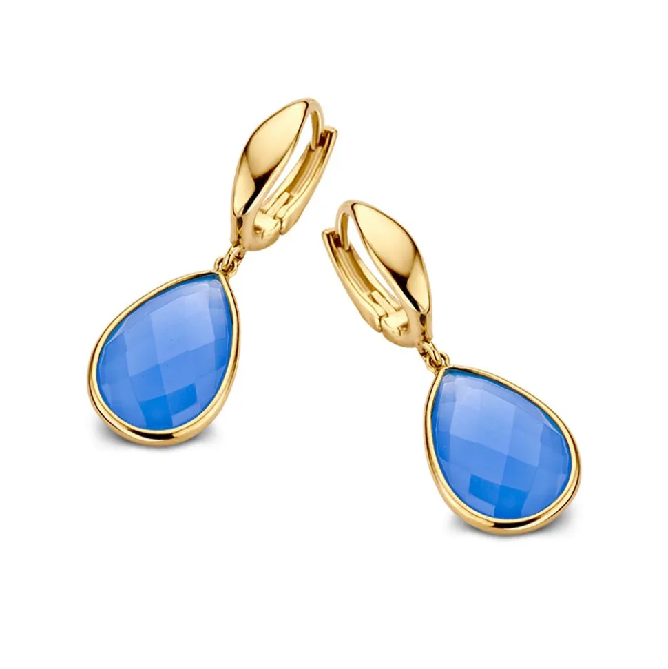 gouden_oorbellen_met_blau_0.webp Gouden oorbellen met blauwe chalcedoon