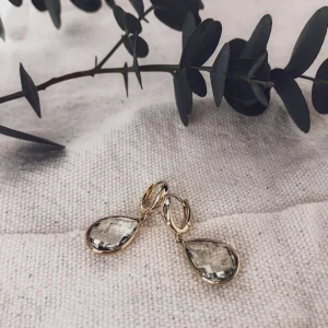 Gouden oorbellen met groene amethist | Excellent Jewelry