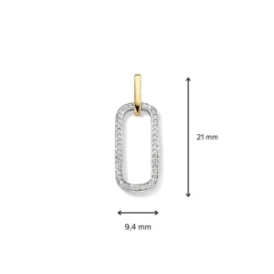 Hanger bicolor briljant 0,14 crt.