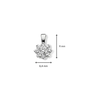 Hanger witgoud briljant 0,21 crt.