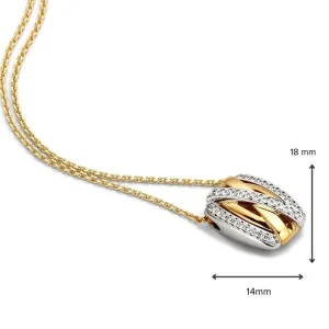 Luxe hanger met diamant | Gouden hangers | Excellent Jewelry