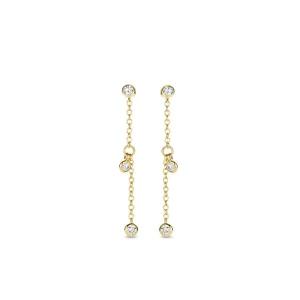 Oorbellen met hangende diamanten OG117150
