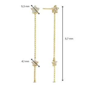 Oorbellen vallende sterren OG117324 | Een luxe collectie oorsieraden