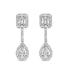 Oorstekers witgoud diamant 1,04 crt.