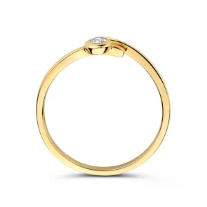 Ring geelgoud zirkonia