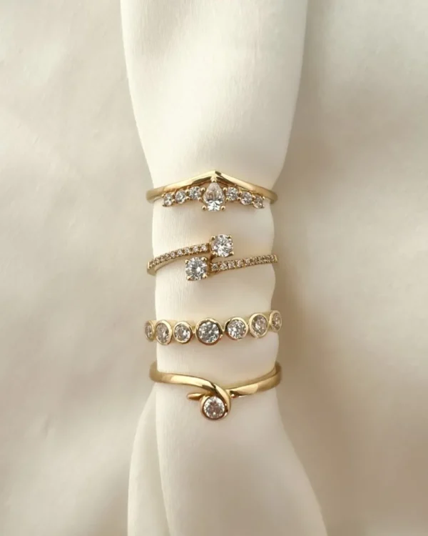 Ring geelgoud zirkonia