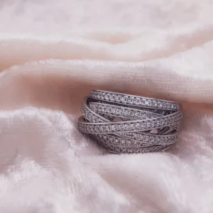 Ring witgoud briljant 0.68 crt.