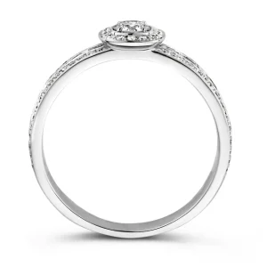 Ring witgoud briljant 0.55 crt.
