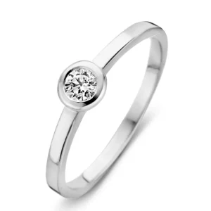 Ring witgoud zirkonia
