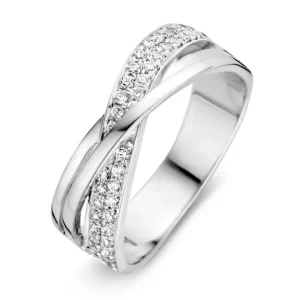Ring witgoud zirkonia