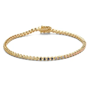Tennisarmband met regenboogsaffier AG137330 | Excellent Jewelry